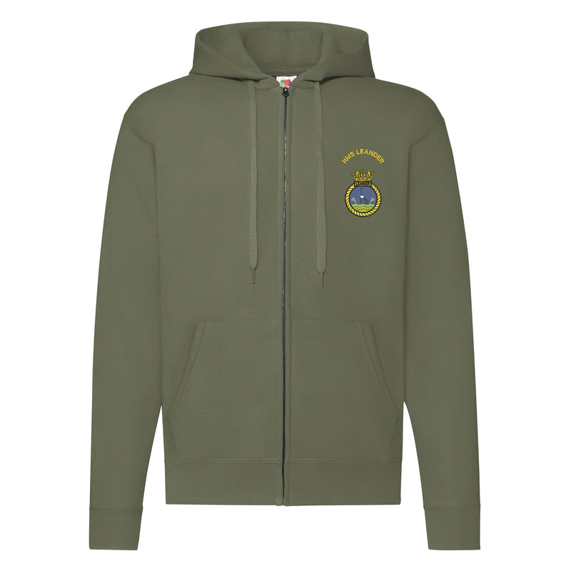 HMS Leander Zipped Hoodie