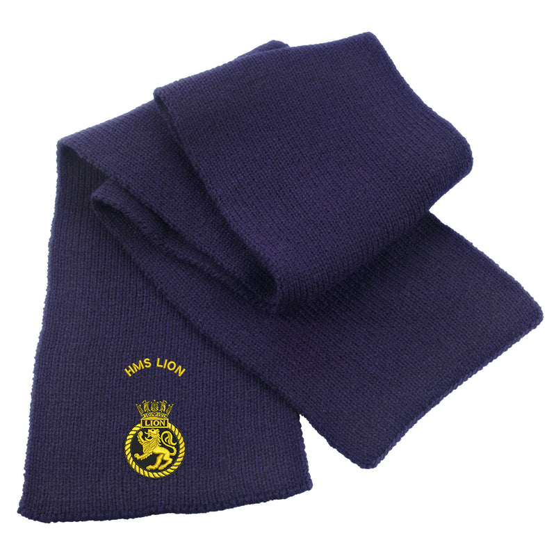 HMS Lion Heavy Knit Scarf