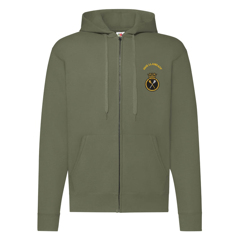 HMS Llandaff Zipped Hoodie