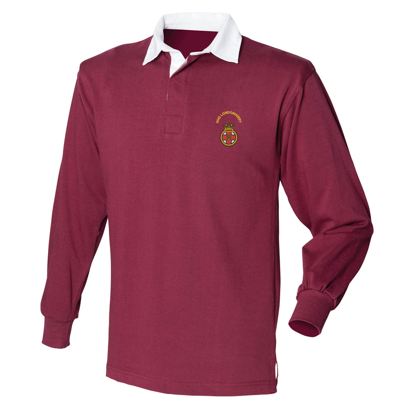 HMS Londonderry Long Sleeve Rugby Shirt