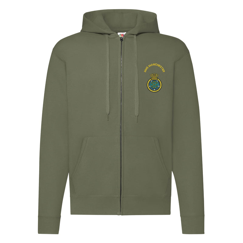HMS Manchester Zipped Hoodie