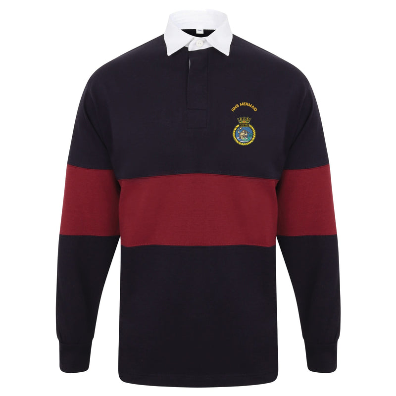 HMS Mermaid Long Sleeve Panelled Rugby Shirt