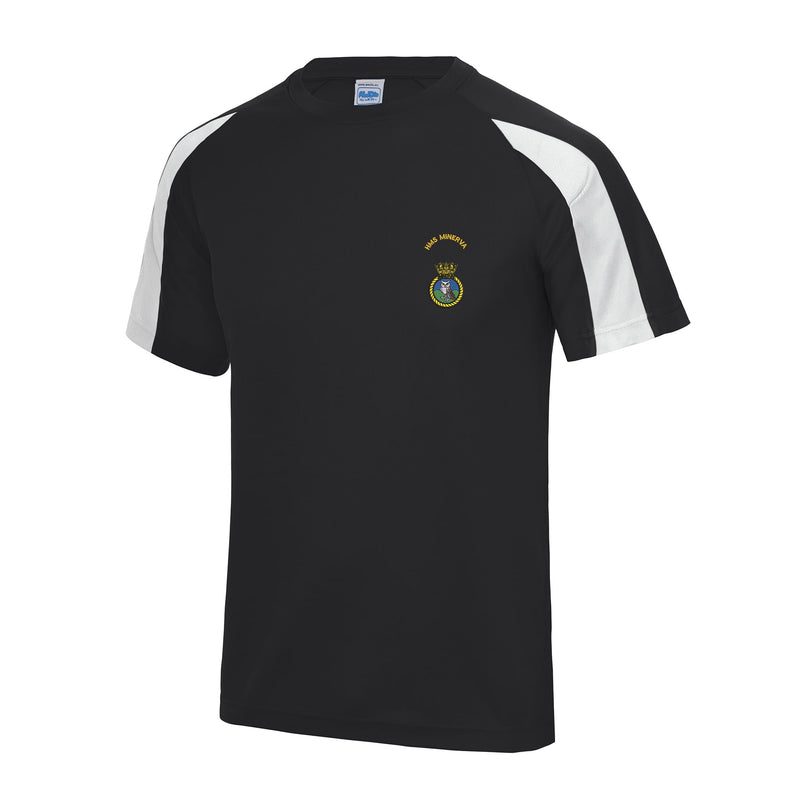 HMS Minerva Contrast Polyester T-Shirt