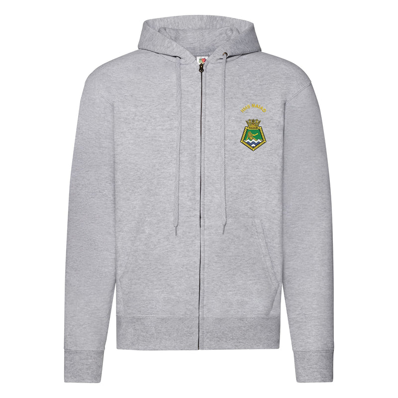 HMS Naiad Zipped Hoodie