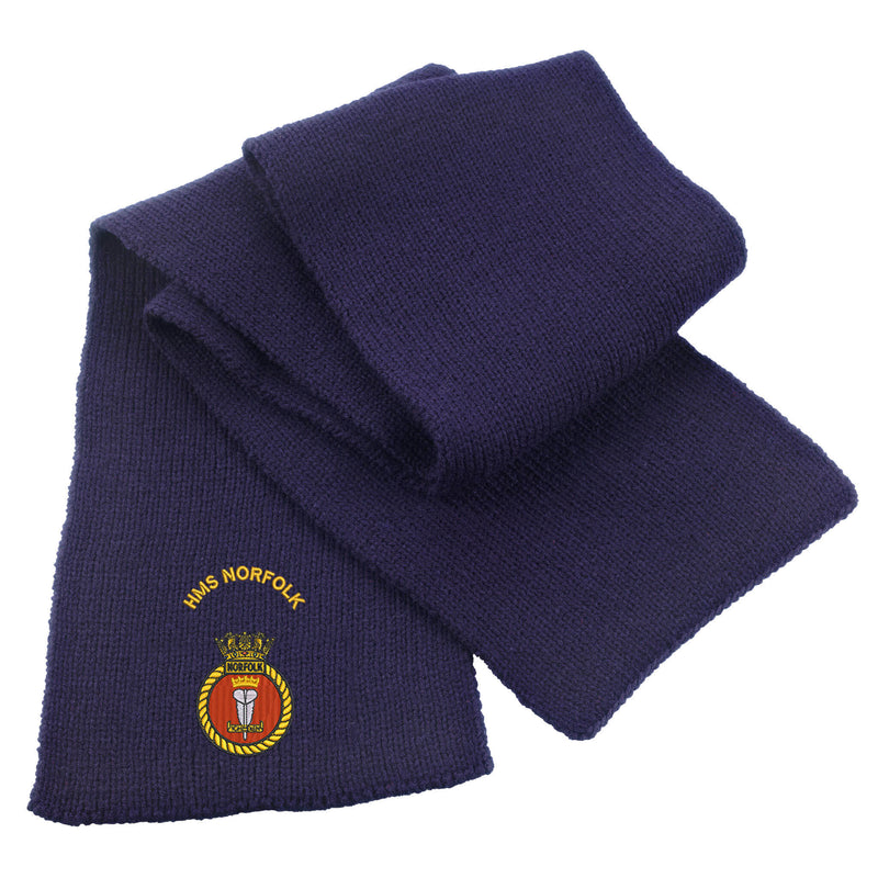 HMS Norfolk Heavy Knit Scarf