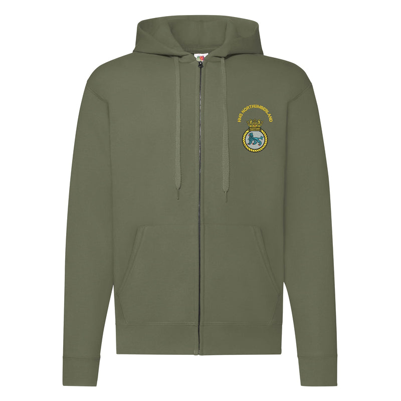 HMS Northumberland Zipped Hoodie