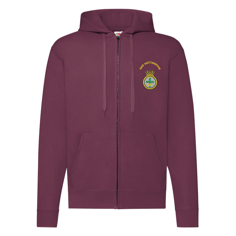 HMS Nottingham Zipped Hoodie