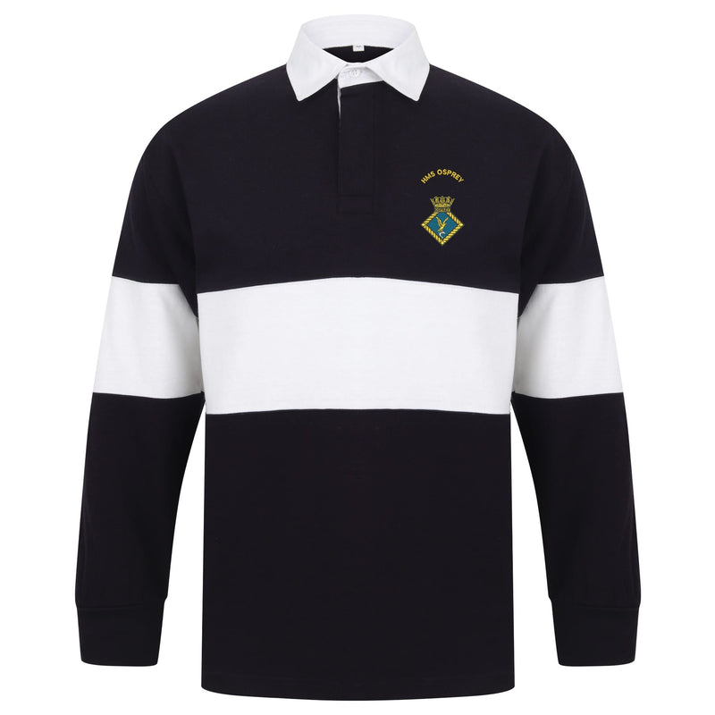 HMS Osprey Long Sleeve Panelled Rugby Shirt
