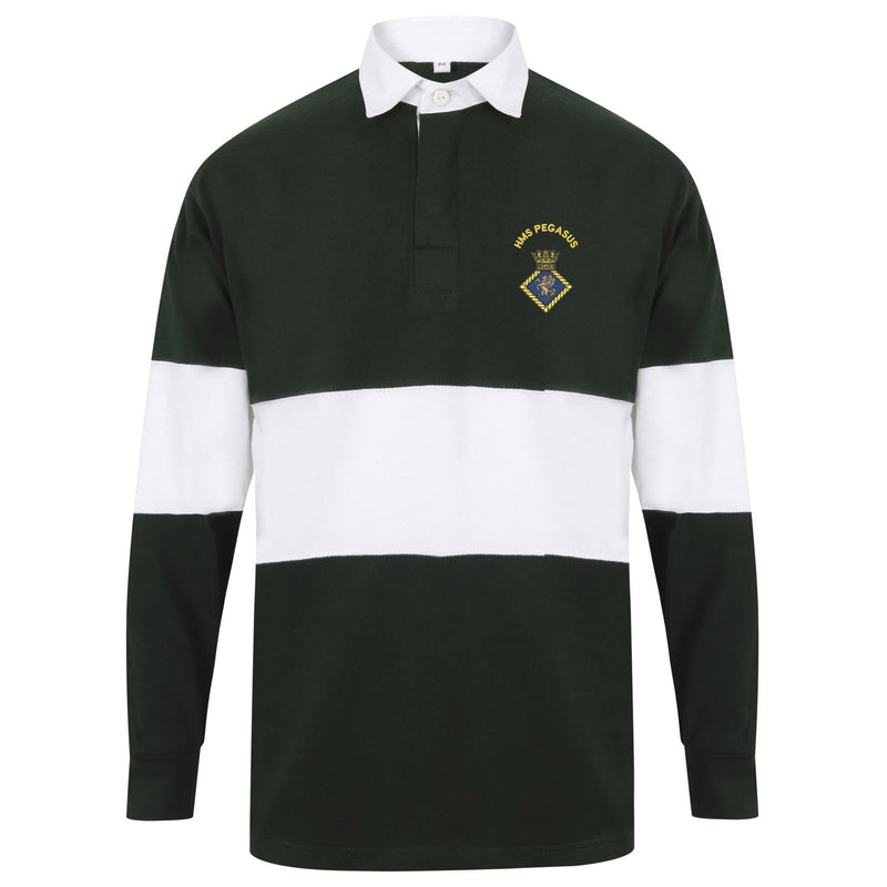 HMS Pegasus Long Sleeve Panelled Rugby Shirt