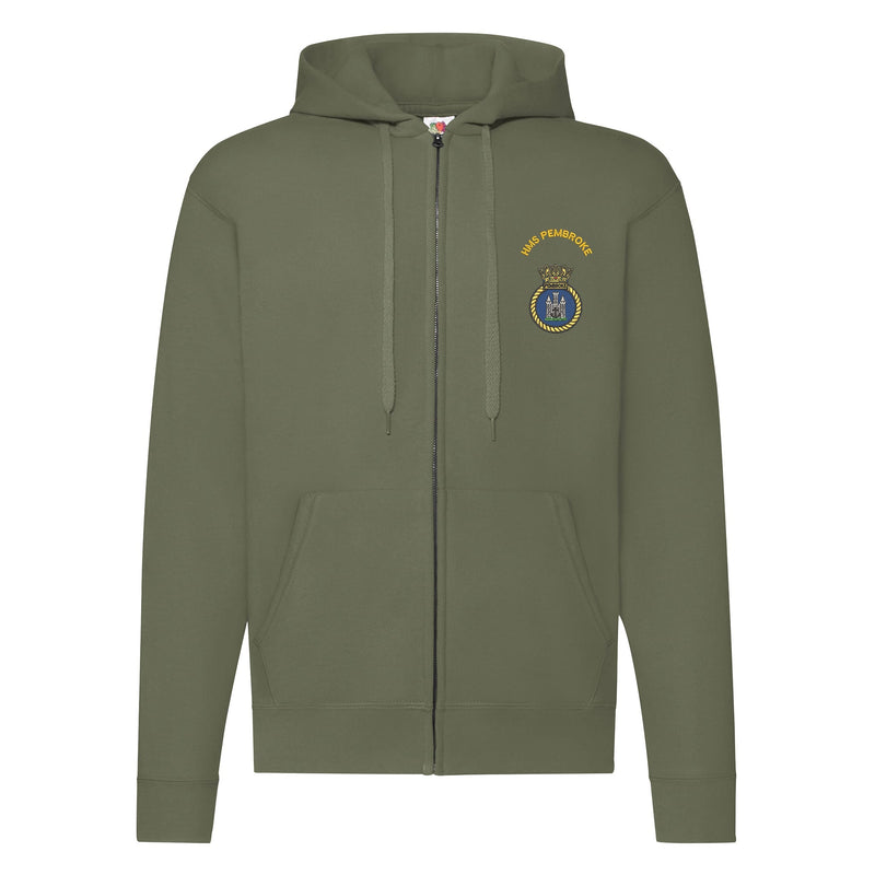 HMS Pembroke Zipped Hoodie
