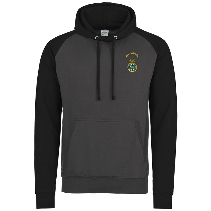 HMS Plymouth Contrast Hoodie