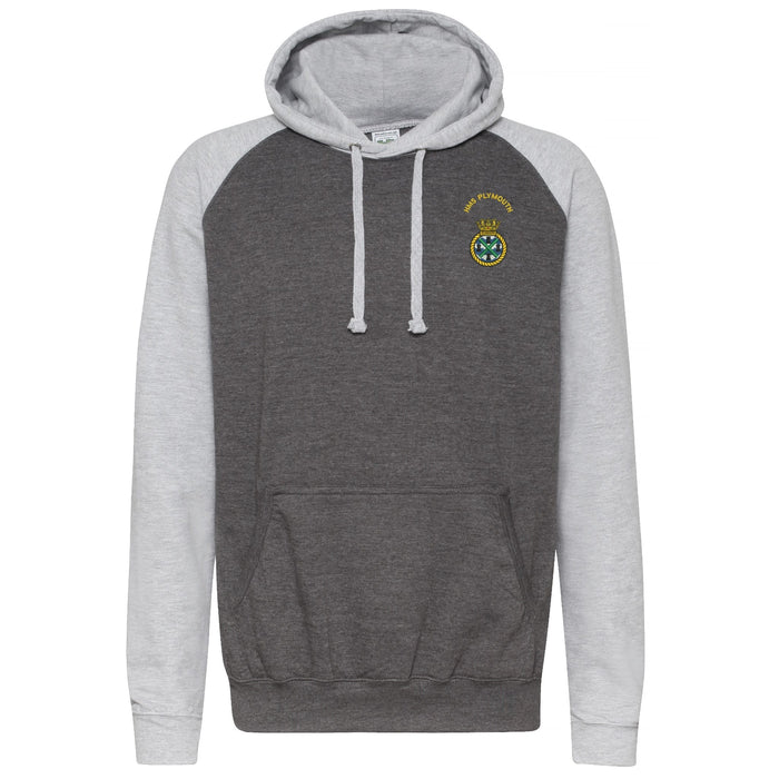 HMS Plymouth Contrast Hoodie