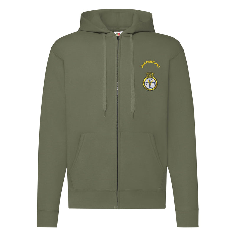 HMS Portland Zipped Hoodie