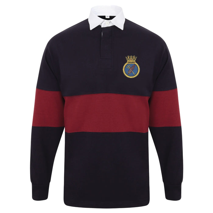HMS Relentless Long Sleeve Panelled Rugby Shirt