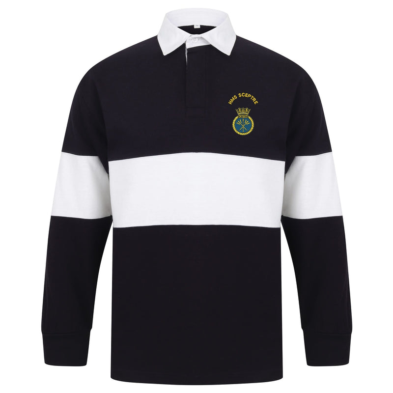 HMS Sceptre Long Sleeve Panelled Rugby Shirt