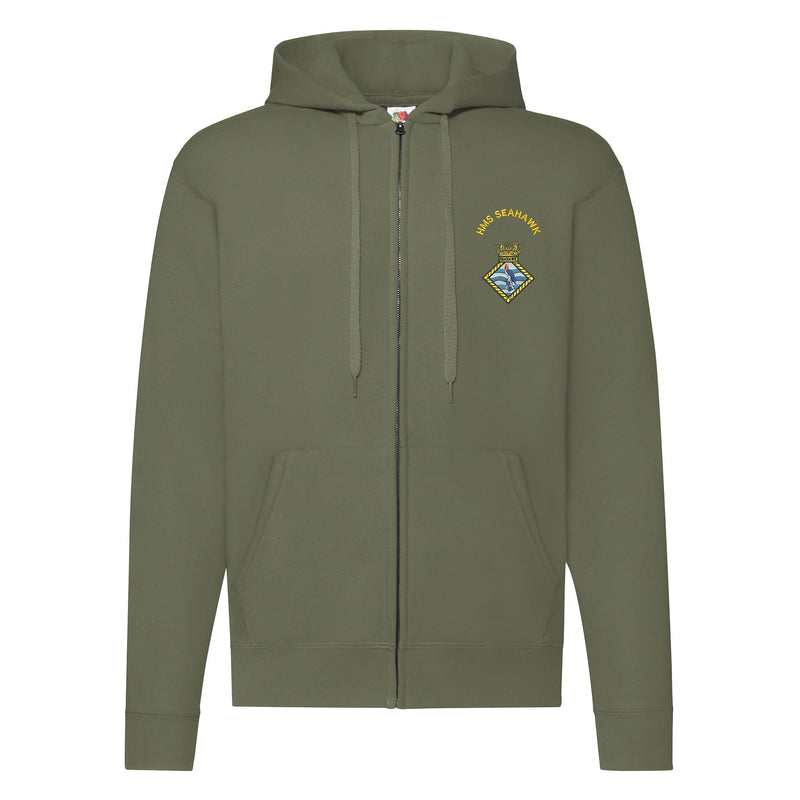 HMS Seahawk Zipped Hoodie