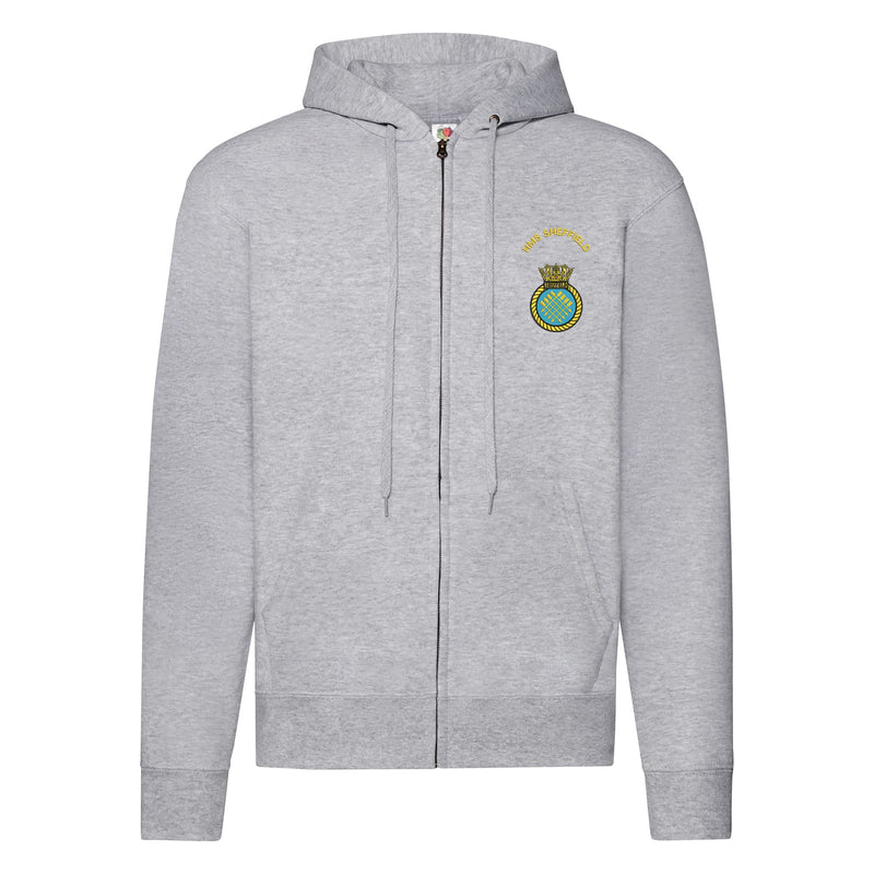 HMS Sheffield Zipped Hoodie