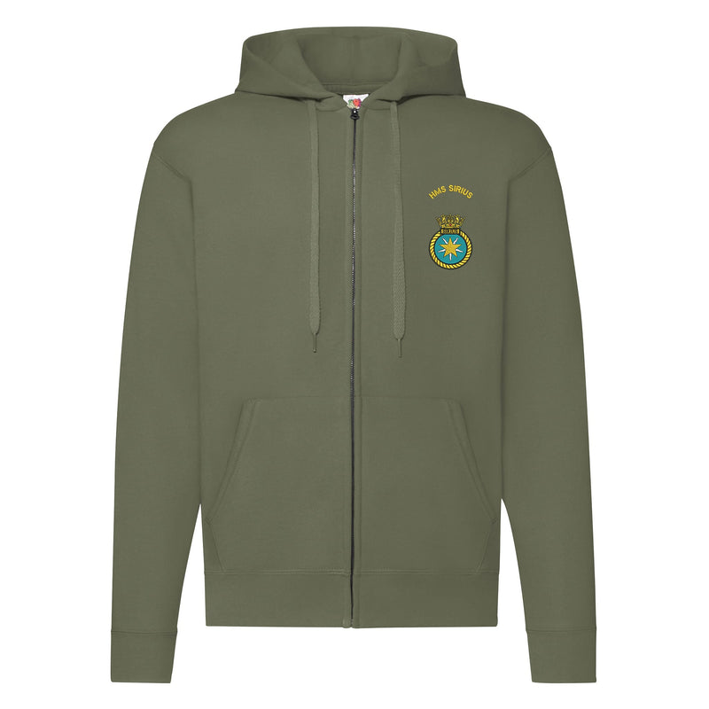 HMS Sirius Zipped Hoodie