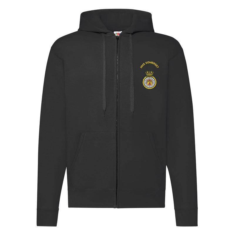 HMS Somerset Zipped Hoodie