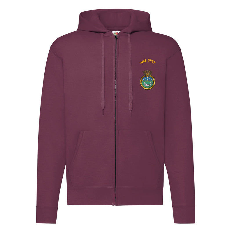 HMS Spey Zipped Hoodie