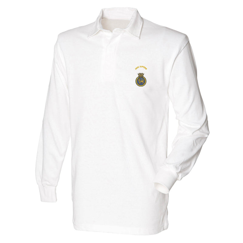 HMS Superb Long Sleeve Rugby Shirt