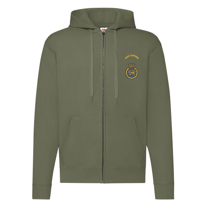 HMS Superb Zipped Hoodie