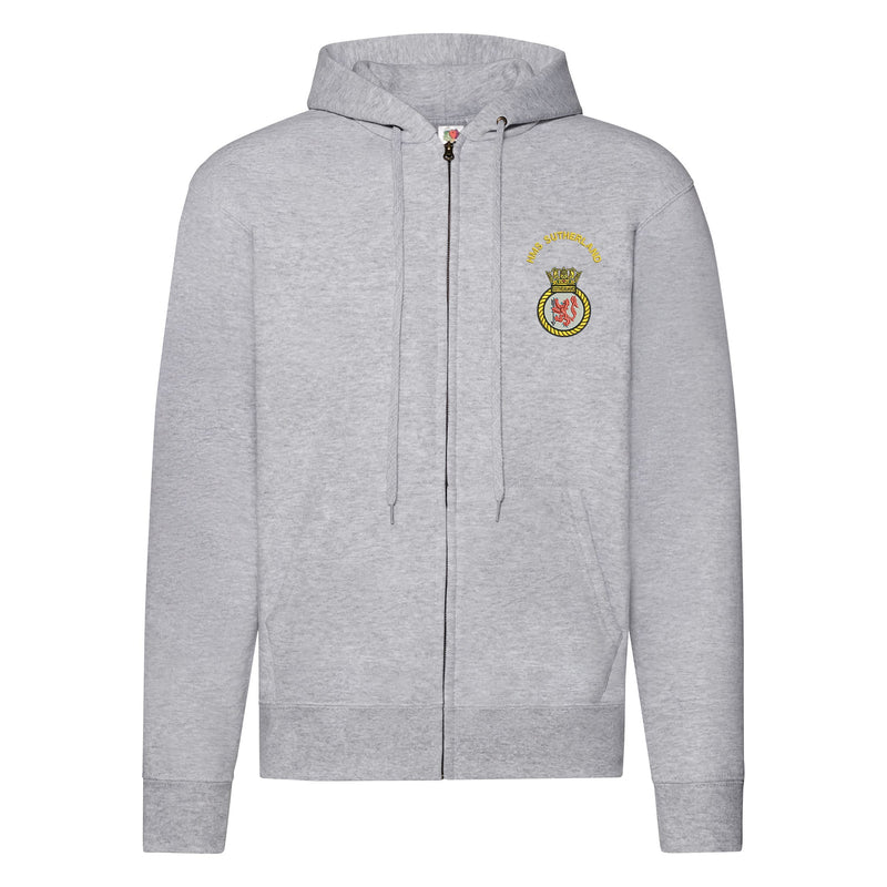HMS Sutherland Zipped Hoodie