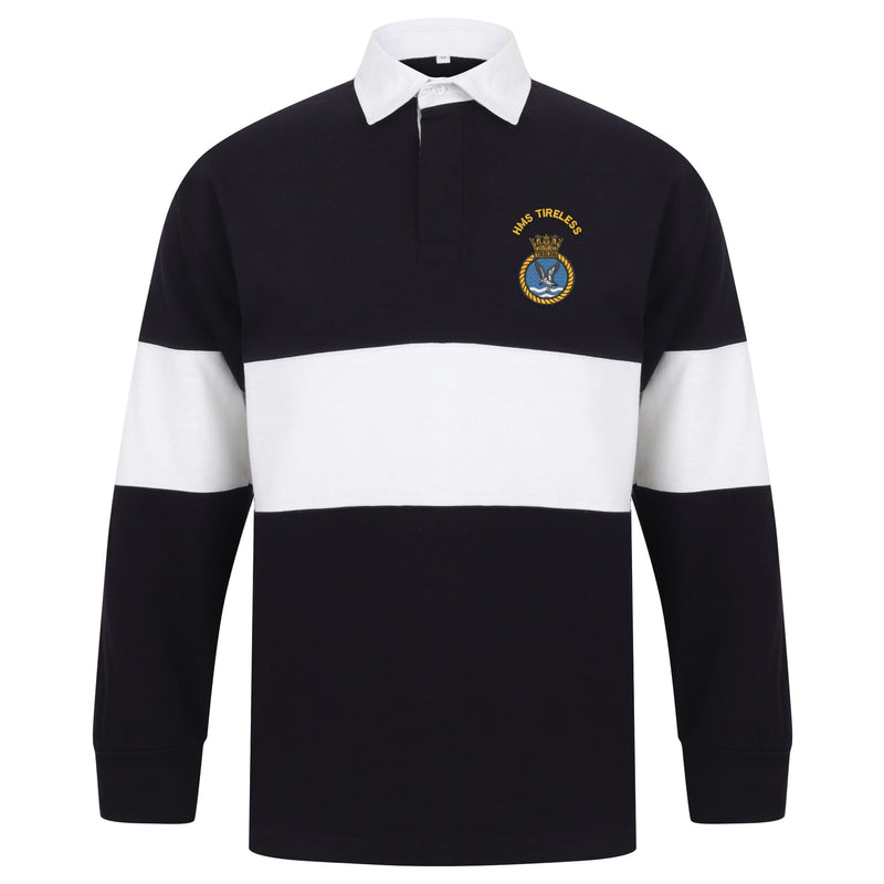 HMS Tireless Long Sleeve Panelled Rugby Shirt
