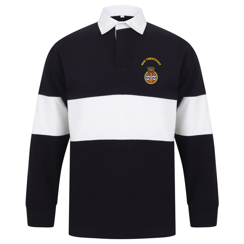 HMS Trenchant Long Sleeve Panelled Rugby Shirt