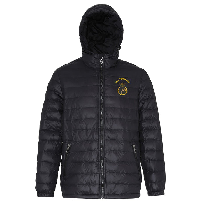 HMS Turbulent Hooded Contrast Padded Jacket
