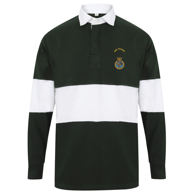 HMS Valiant Long Sleeve Panelled Rugby Shirt