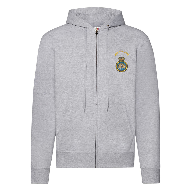 HMS Venturer Zipped Hoodie