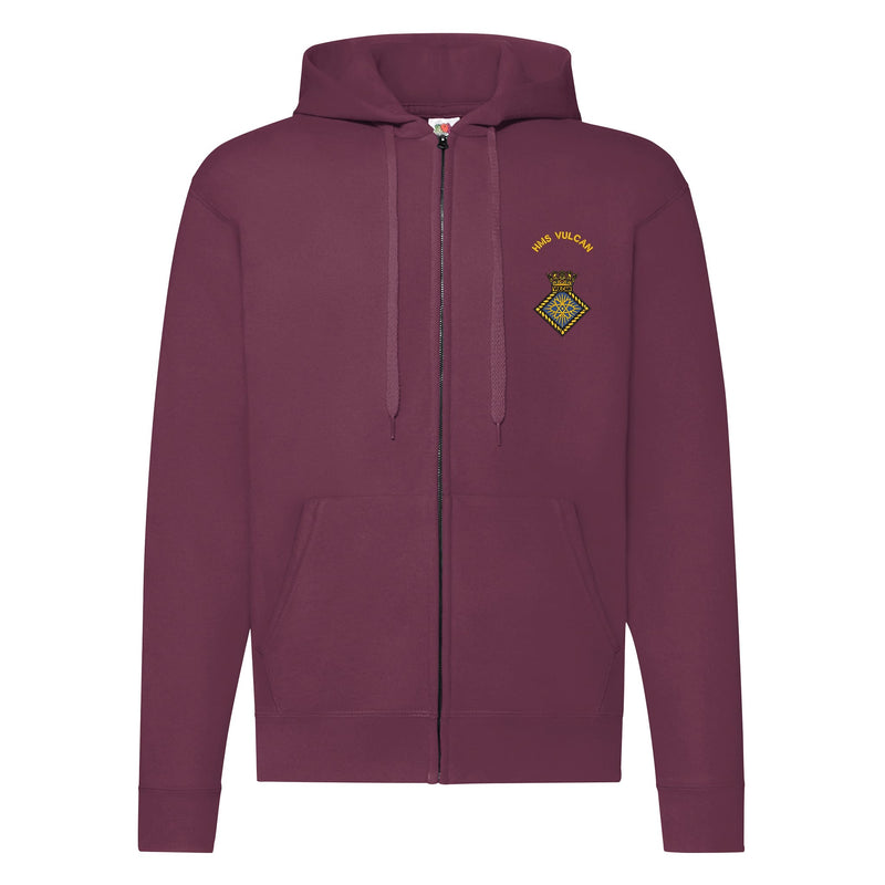 HMS Vulcan Zipped Hoodie