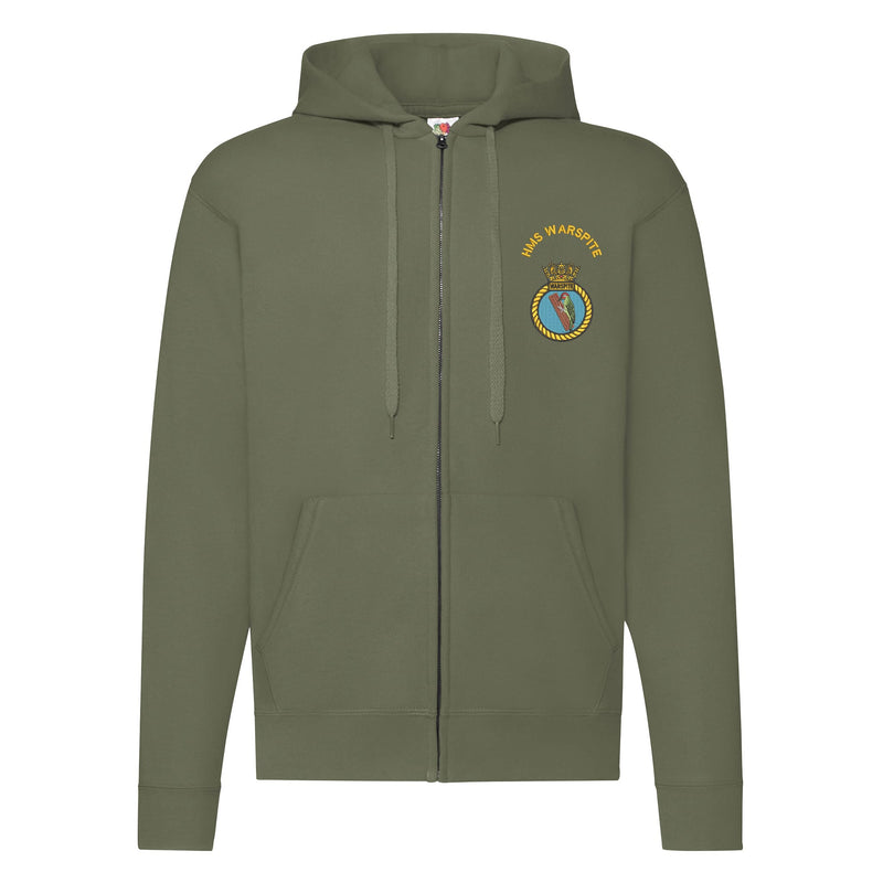 HMS Warspite Zipped Hoodie