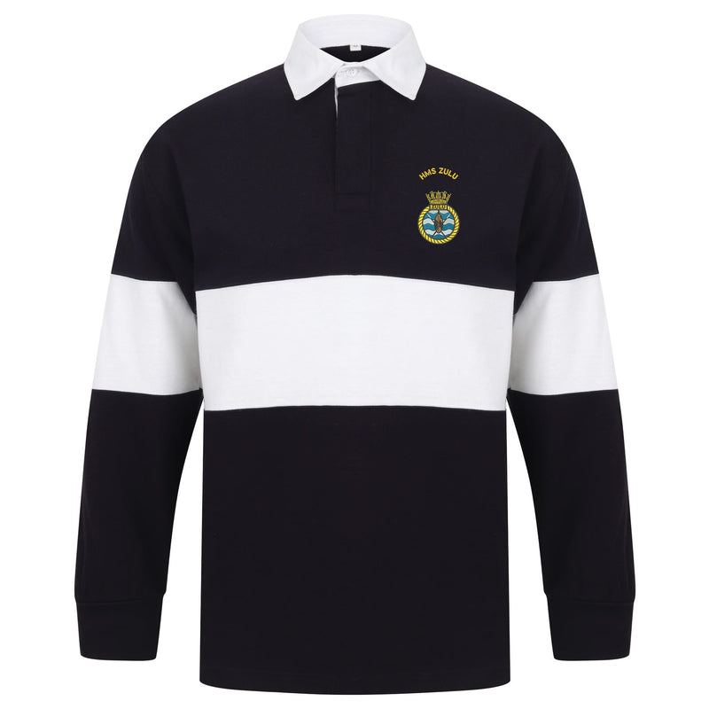 HMS Zulu Long Sleeve Panelled Rugby Shirt