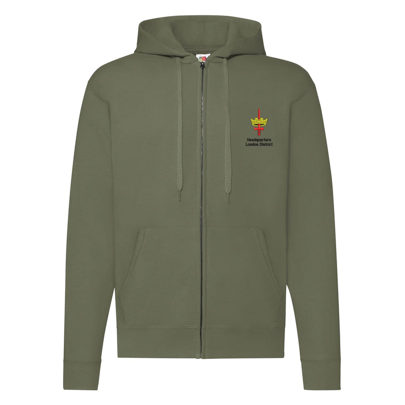 HQ London District Zipped Hoodie
