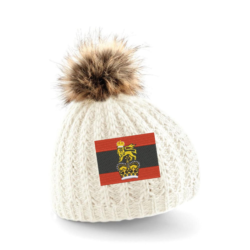 Headquarters of HQ Home Command Pom Pom Beanie Hat