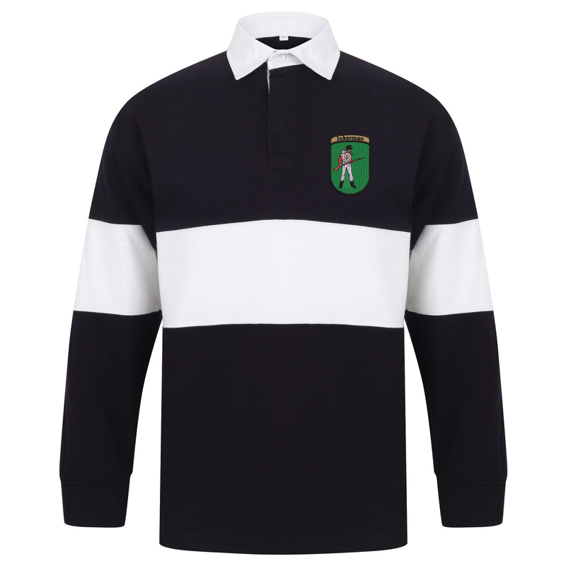 Inkerman Front Row Long Sleeve Panelled Rugby Shirt — The Military Store