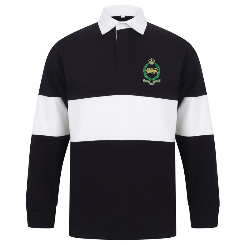 King's Own Royal Border Regiment Long Sleeve Panelled Rugby Shirt