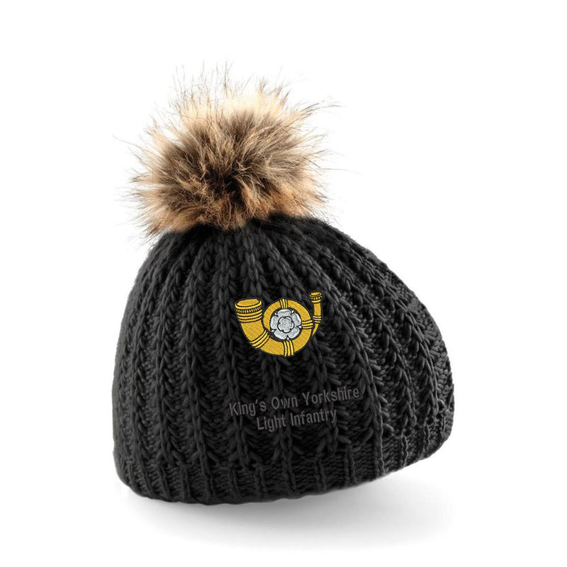 Kings Own Yorkshire Light Infantry Pom Pom Beanie Hat