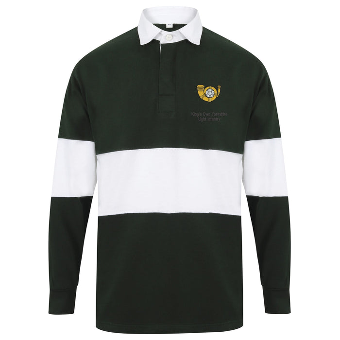 Kings Own Yorkshire Light Infantry Long Sleeve Panelled Rugby Shirt