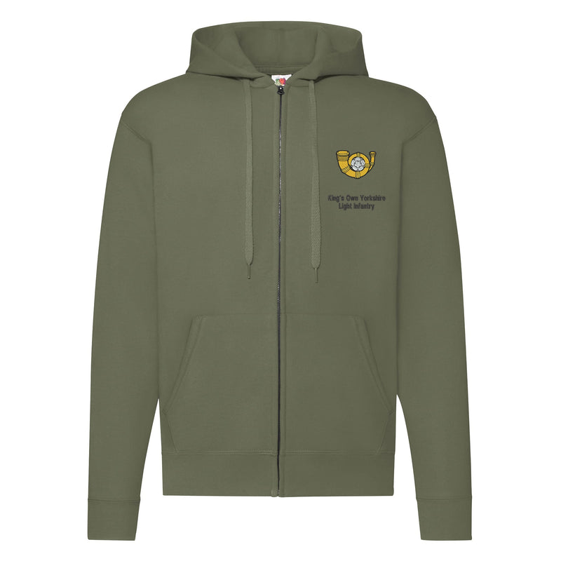 Kings Own Yorkshire Light Infantry Zipped Hoodie