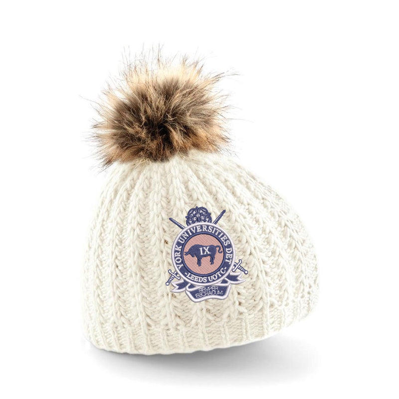 Leeds UOTC York Universities DET Pom Pom Beanie Hat