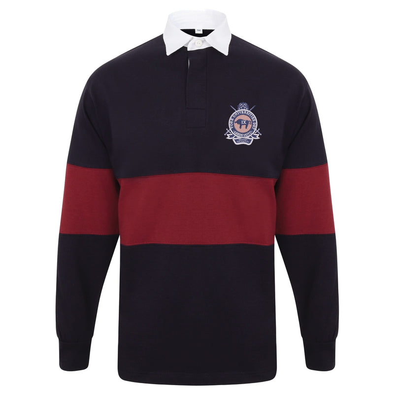 Leeds UOTC York Universities DET Long Sleeve Panelled Rugby Shirt