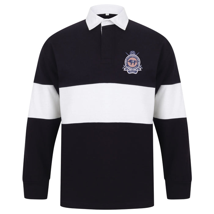 Leeds UOTC York Universities DET Long Sleeve Panelled Rugby Shirt