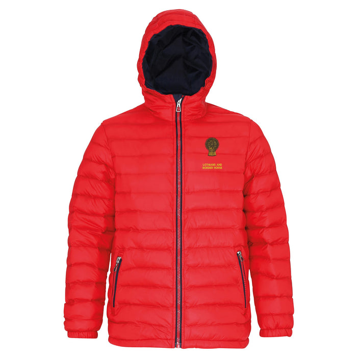 Lothians and Border Horse Hooded Contrast Padded Jacket