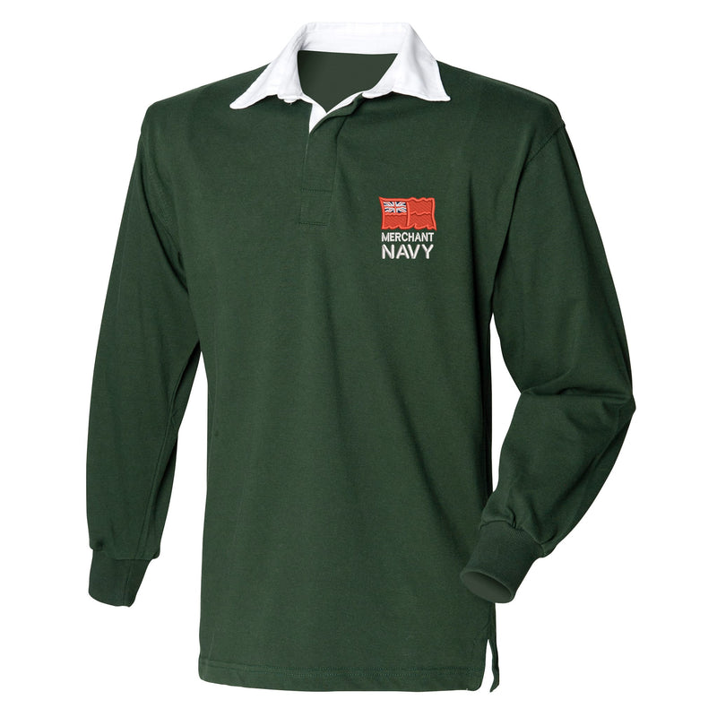 Merchant Navy Front Row Long Sleeve Rugby Shirt