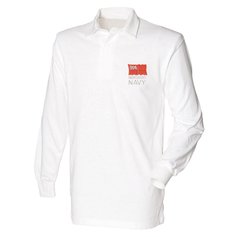 Merchant Navy Front Row Long Sleeve Rugby Shirt