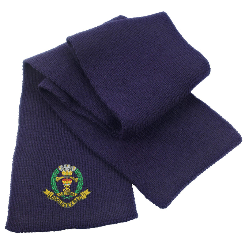 Middlesex Regiment Heavy Knit Scarf