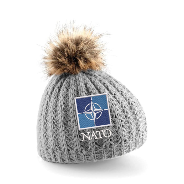 NATO Pom Pom Beanie Hat